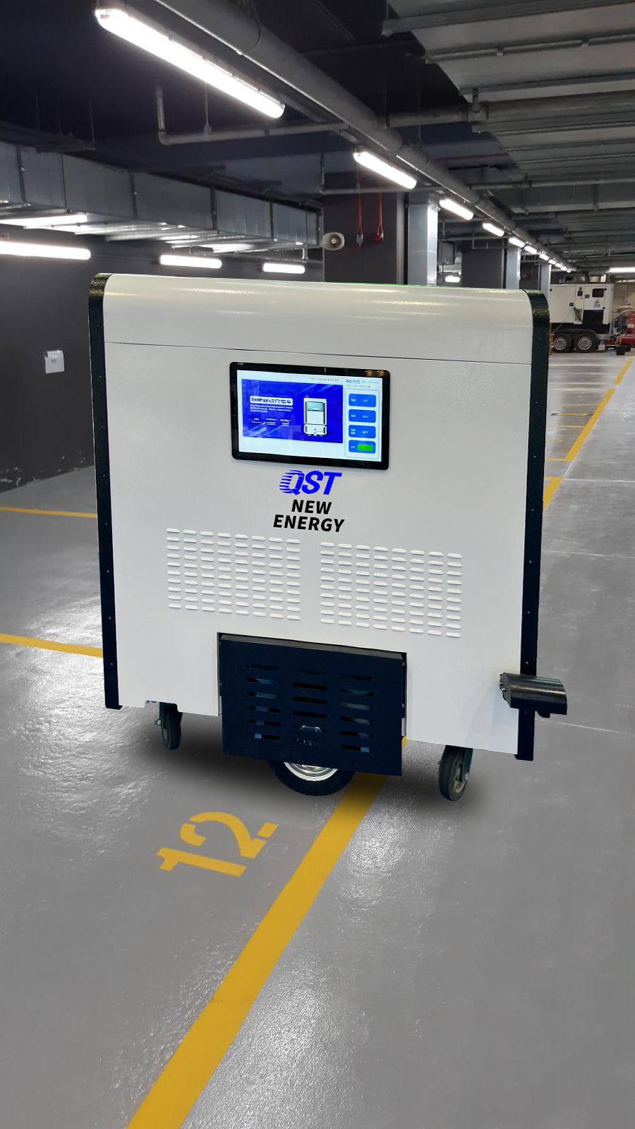 QSTEV-AI-Charger Revolutionizing Mobile Energy Storage and Charging Vehicle